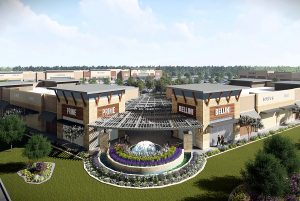 An architectural rendering of the University Commons shopping center in Sugar Land. Rendering courtesy of University Commons.